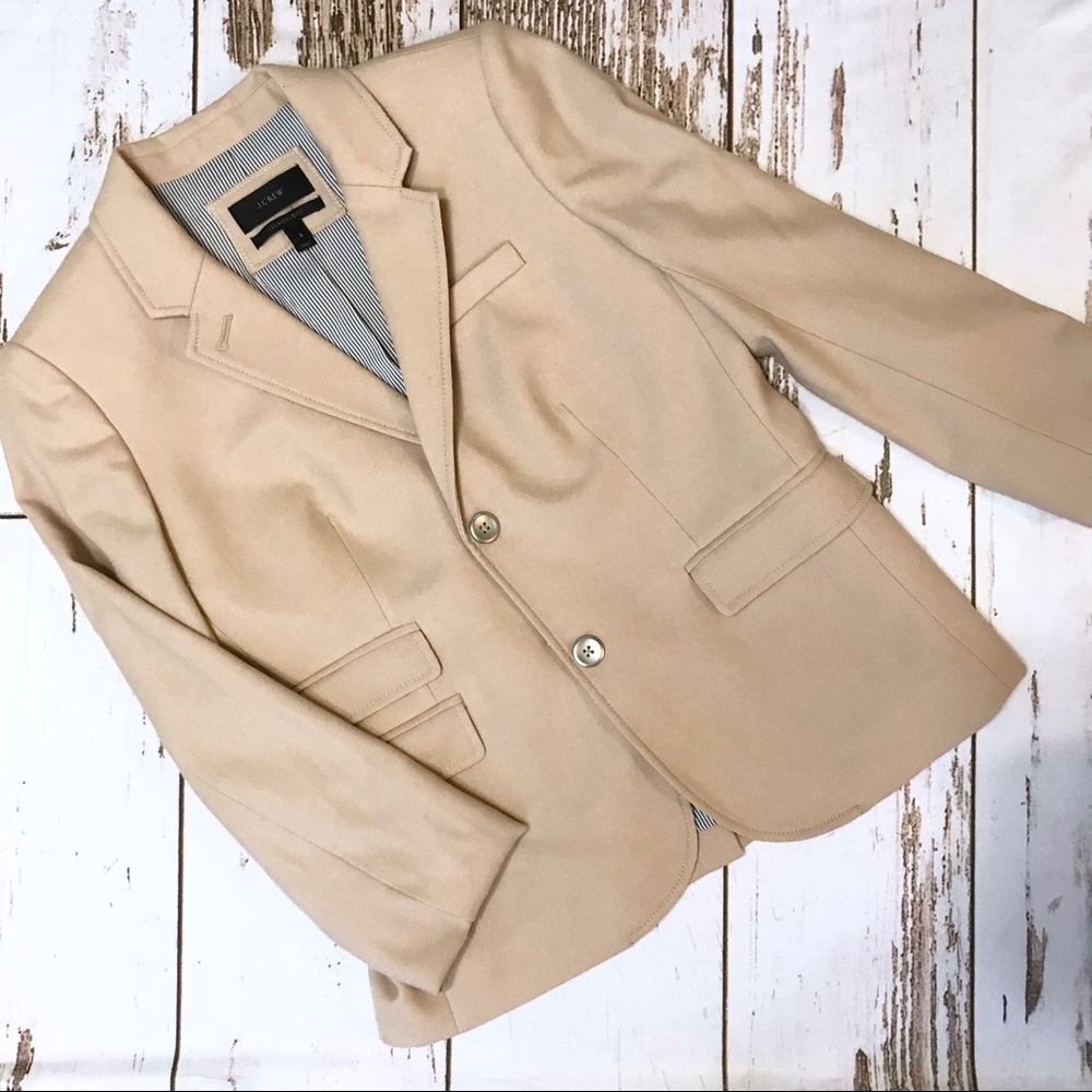 J. Crew | Camel Tan Pin-Striped Blazer | Size 8